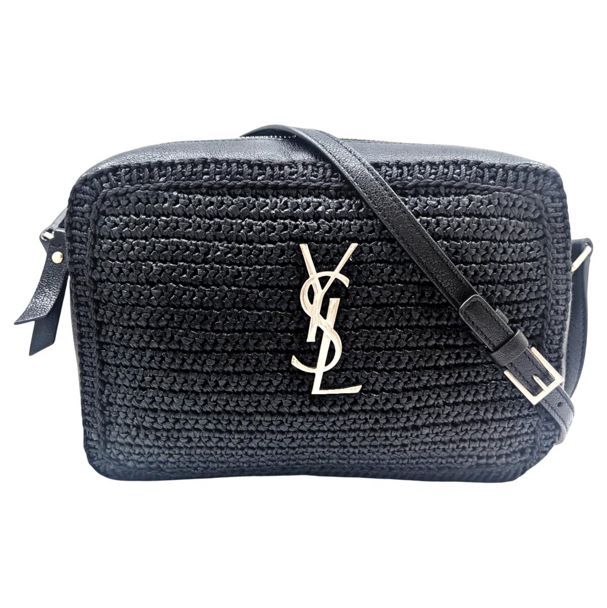 美品 イヴサンローラン ショルダーバッグ カメラバッグ ブラック カサンドラ サンローラン(SAINT LAURENT)サンローラン カサンドラ