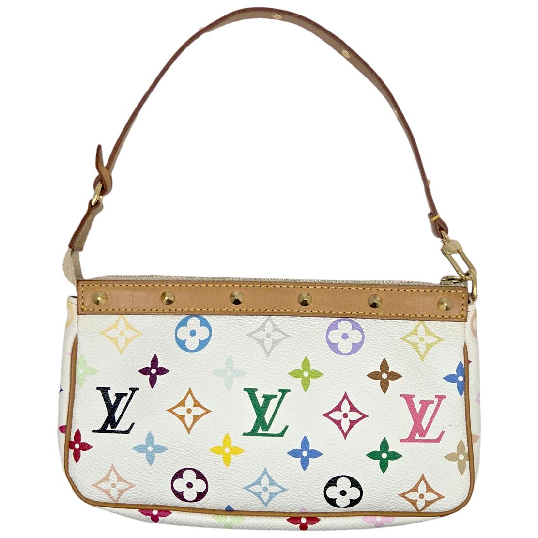 【中古】LOUIS VUITTON ルイヴィトン モノグラムマルチ色合い ポシェットアクセソワール ブロン 白いこと系 M92649 ハンドバック 車寄せ レディース 着飾る 一般受け【ブランド名美術館東心斎橋店】