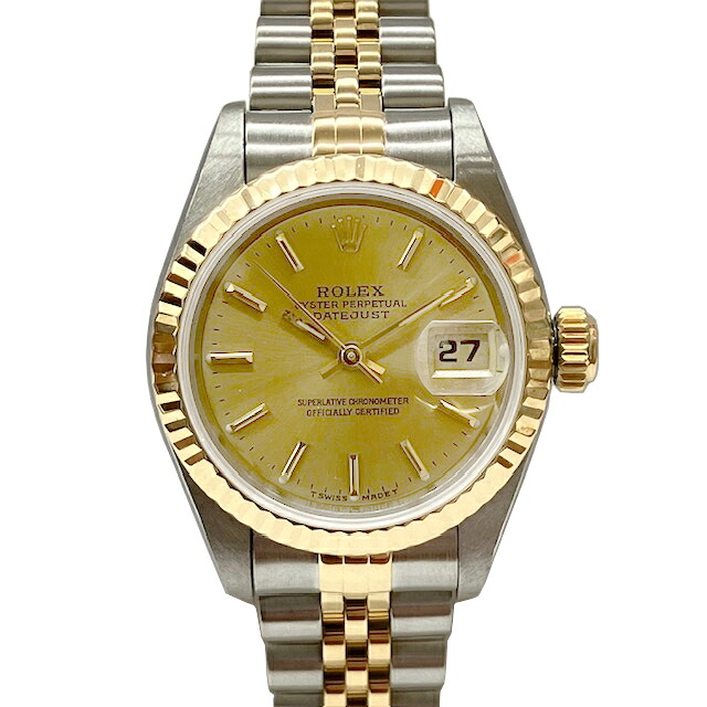 【中古】ROLEX ロレックス デイトジャスト 69173 K18 ゴールド ステンレス コンビ 自動巻き ウォッチ 腕時計 オートマチック レディース【ブランドギャラリー駒川店】|BRANDGALLERY 店