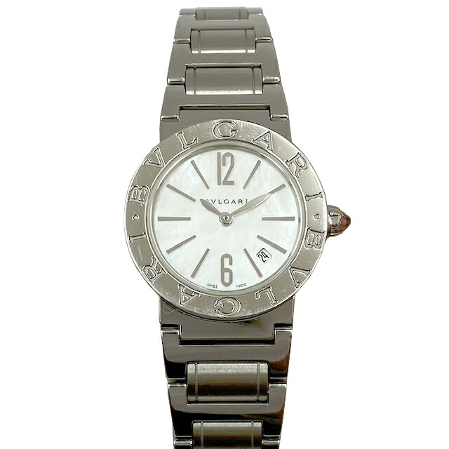 【中古】BVLGARI ブルガリ ブルガリ BBL26S クォーツ 腕時計 SS シェル文字盤 レディース 26mm 【ブランドギャラリー駒川店】