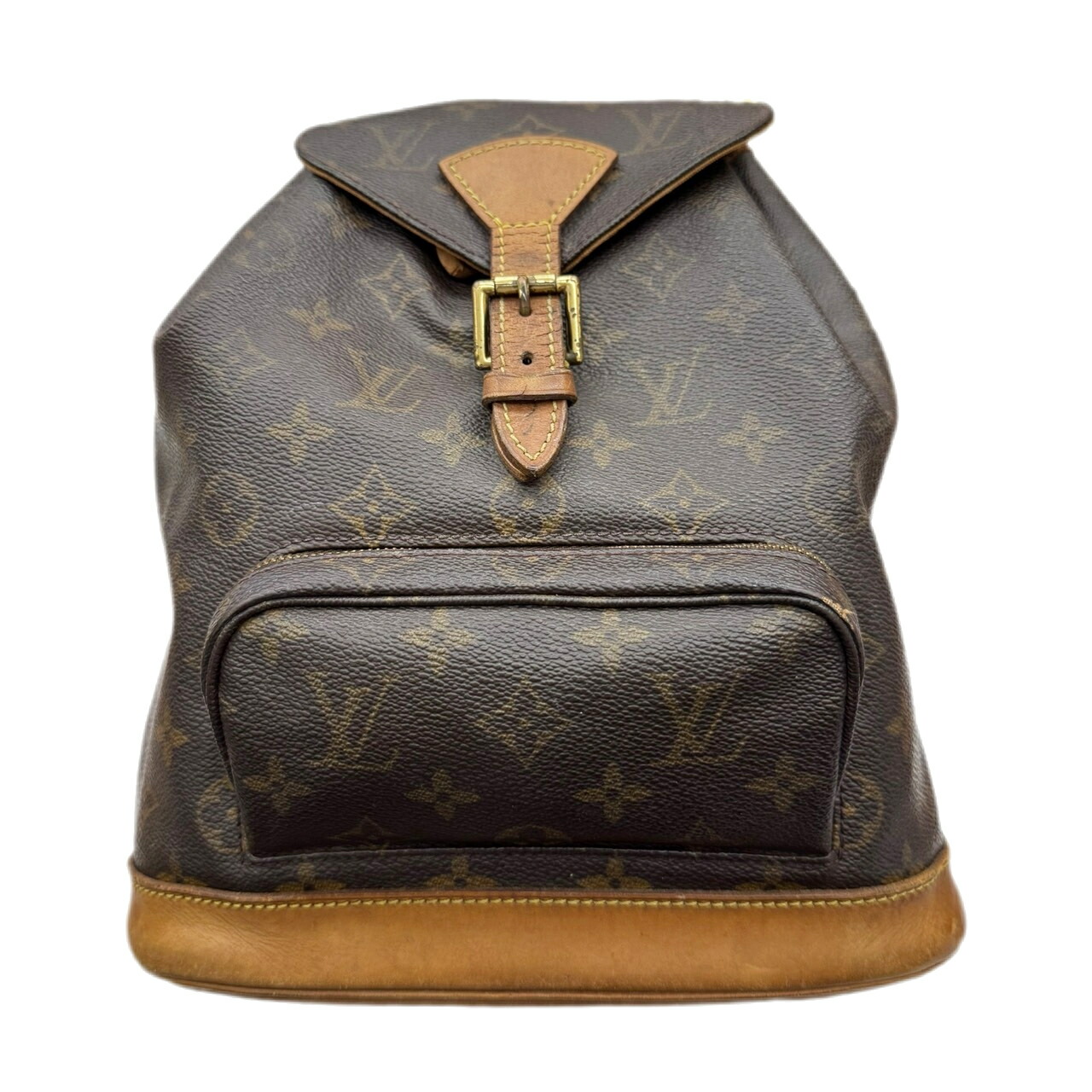 【中古】LOUIS VUITTON ルイヴィトン モンスリMM モノグラム M51136 SP0928 バッグパック リュック ブラウン レディース メンズ 【ブランドギャラリー駒川店】