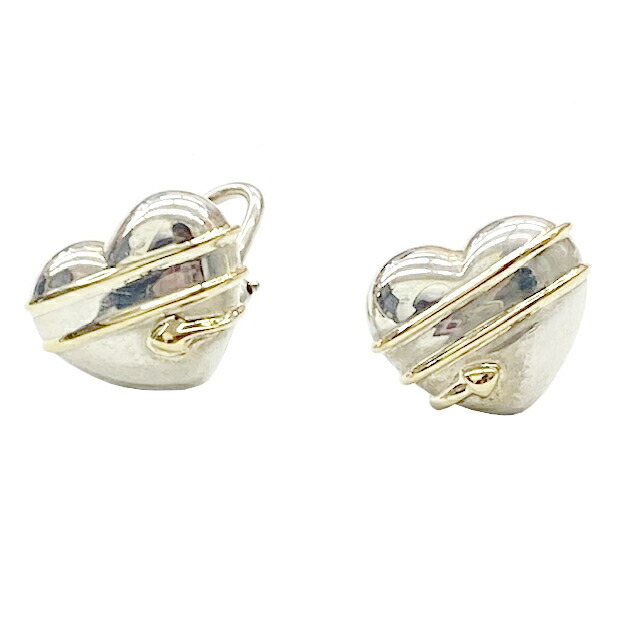 【中古】Tiffany & Co. ティファニー ハート アロー イヤリング シルバー925 K18YG SILVER 750 アクセサリー レディース 【ブランドギャラリー駒川店】