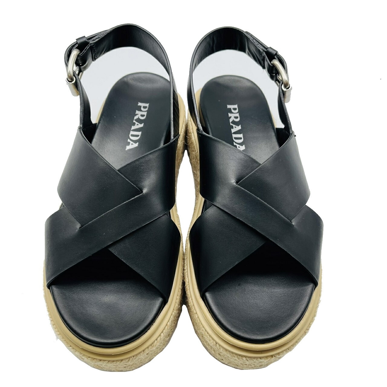 いただける PRADA Tストラップ エナメル 37 黒の通販 by ベクトル 