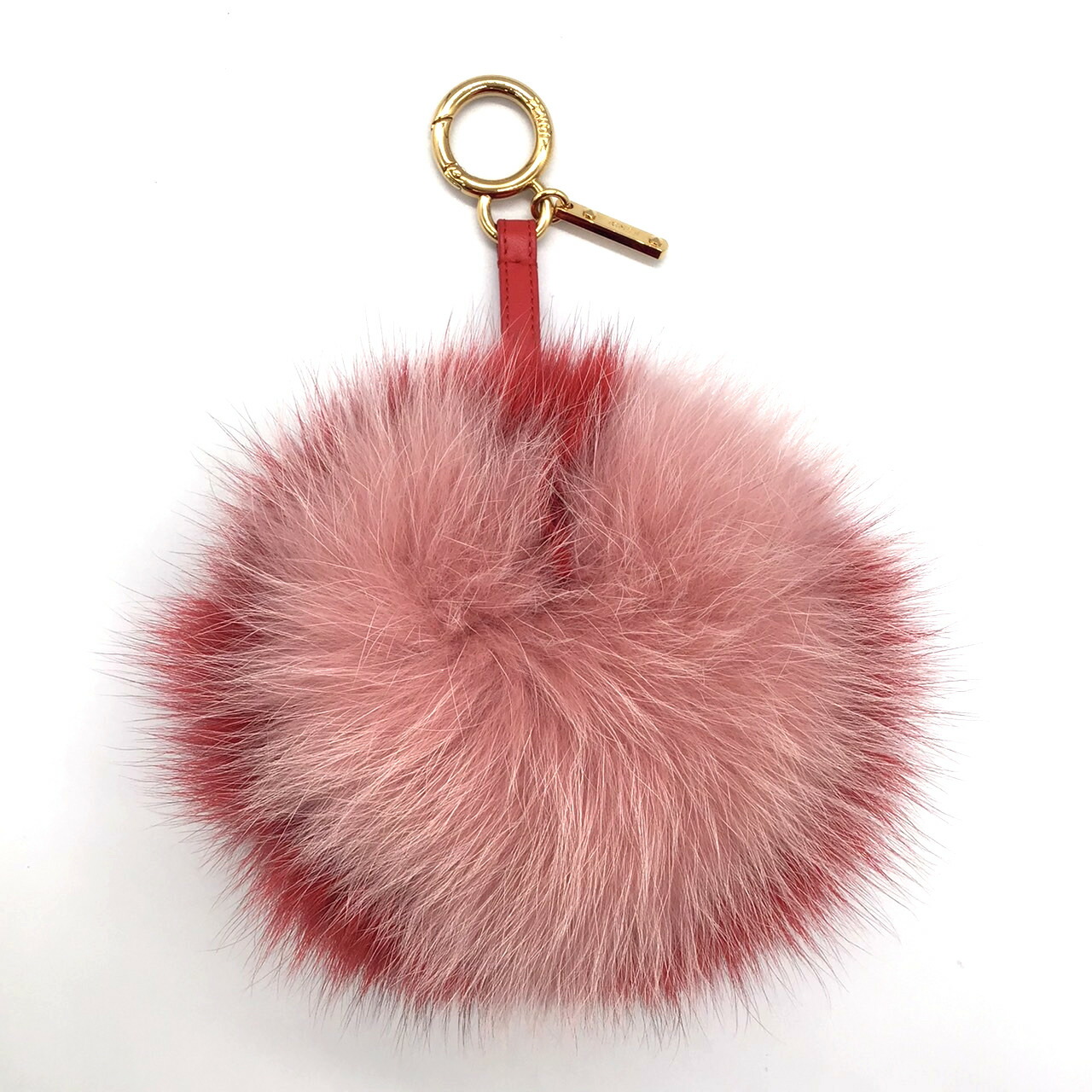 FENDI ファー キーホルダー ボンボン型　ストラップ　チャーム　ピンク　赤 楽天市場】ポンポンチャーム フェンディの通販