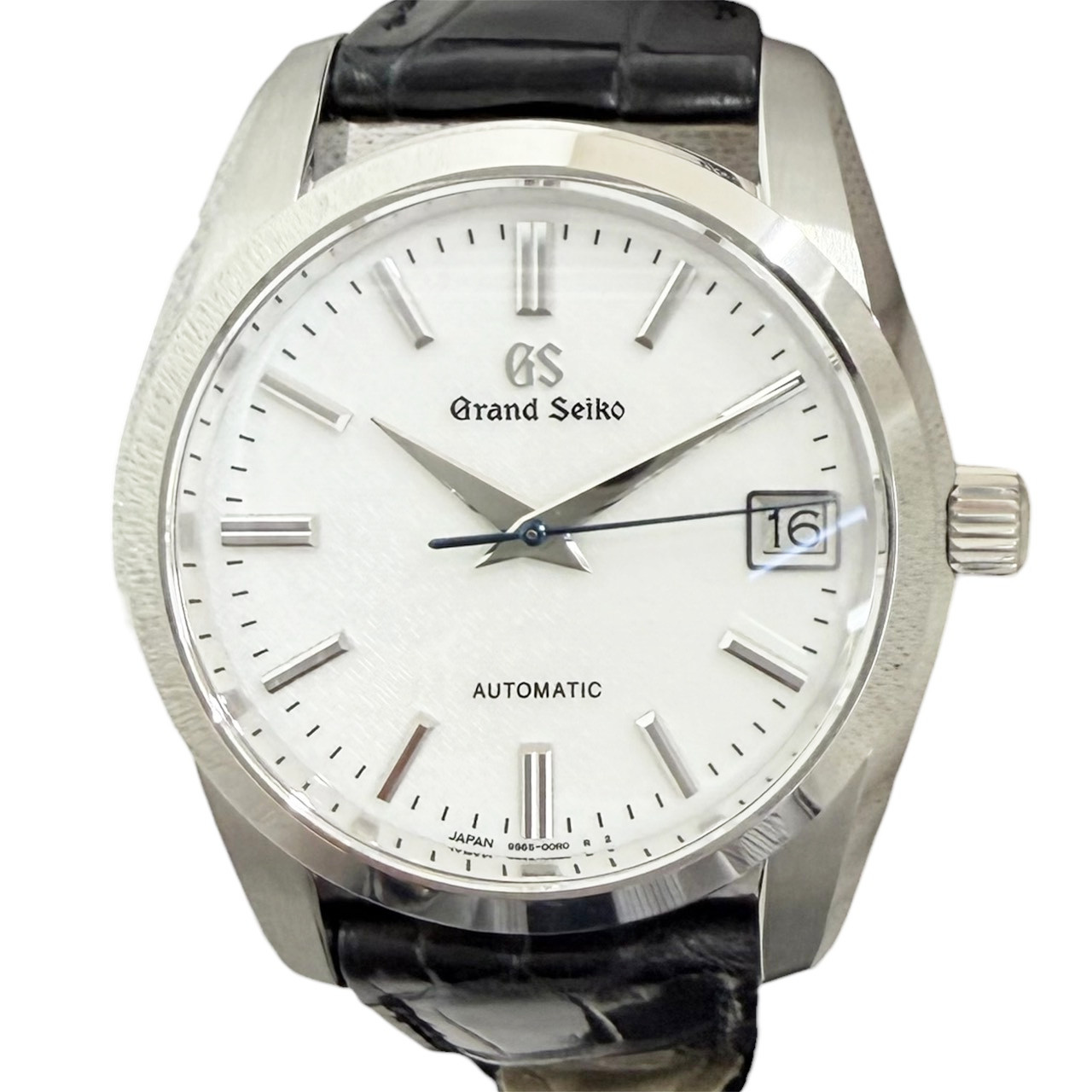 【中古】Grand Seiko 地べたセイコー ウオッチ 自動小銃一巻き 革胴締め ヘリテージコレクション SBGR287 和紙調文字記号盤 キャリバー:9S65 ステンレス鋼スチール写真 なめし革 しろがね色 黒いこと 箱あり アナログ メンズ 【ブランド名美術館千林店】