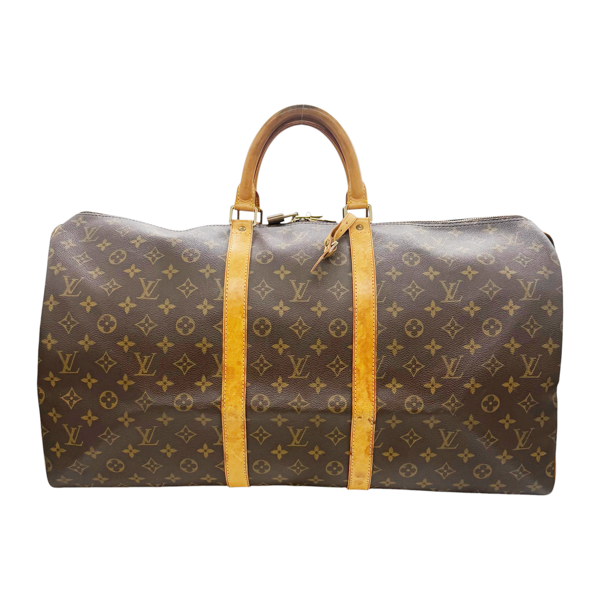 【中古】LOUIS VUITTON ルイヴィトン キーポル55 モノグラム ボストンバッグ 横幅55珊 赤銅色 M41424 SP0977 旅する御徒面子 一般受け 御洒落 LV 鞄 かばん メンズ レディース ユニ一発やる【ブランド名美術館千林店】