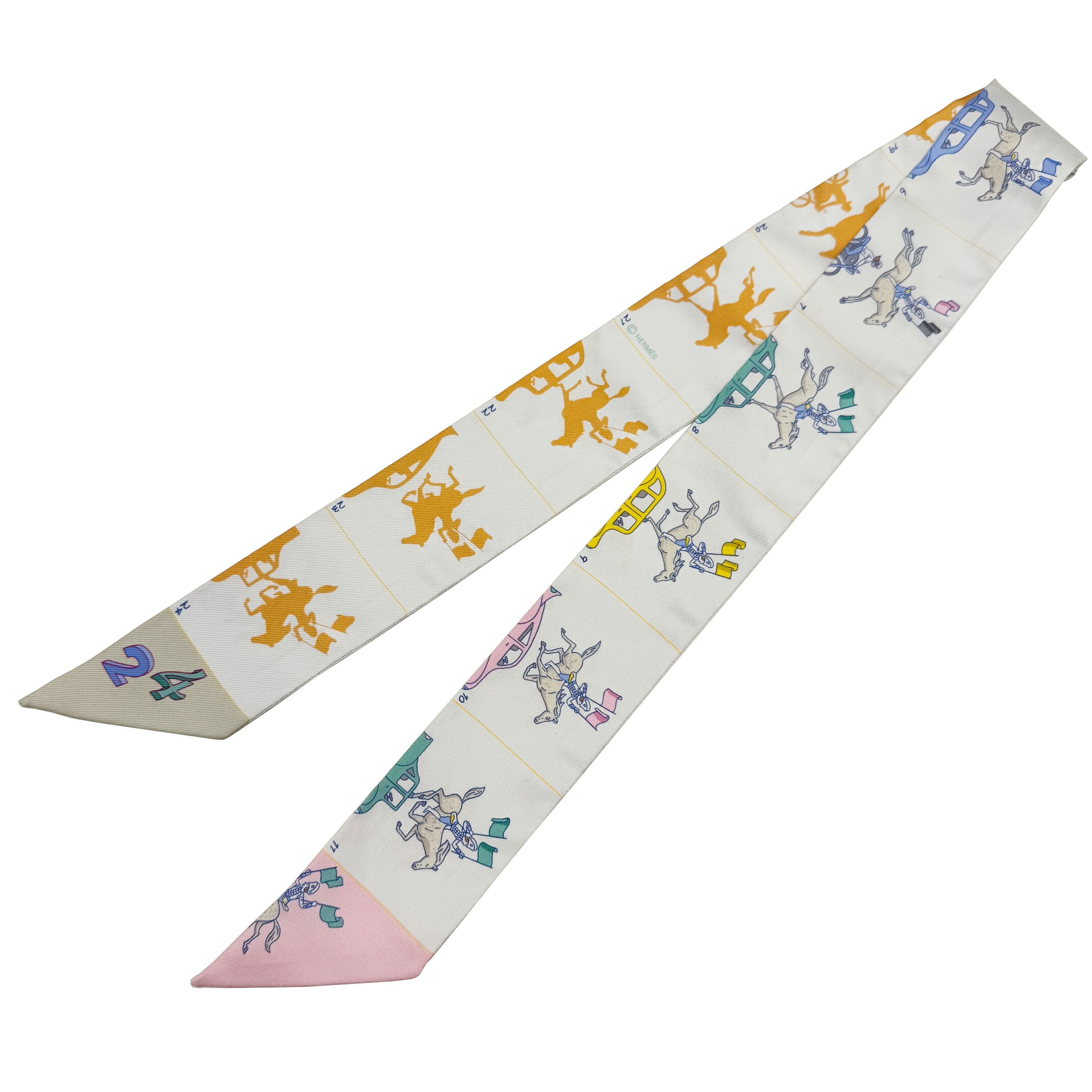 美品　エルメス　ツイリー　エルメス・パレード　HERMES PARADE 24年 楽天市場】【中古】 HERMES エルメス ツイリー HERMES PARADE エルメス