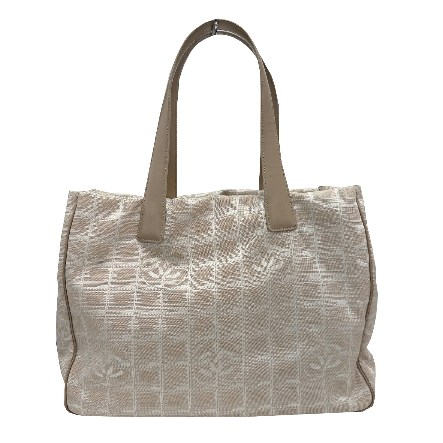 【中古】CHANEL シャネル ニュートラベルライン トート トートバッグ ベージュ ナイロン 11番台 2008年 レディース 人気 お洒落 【ブランドギャラリー心斎橋店】