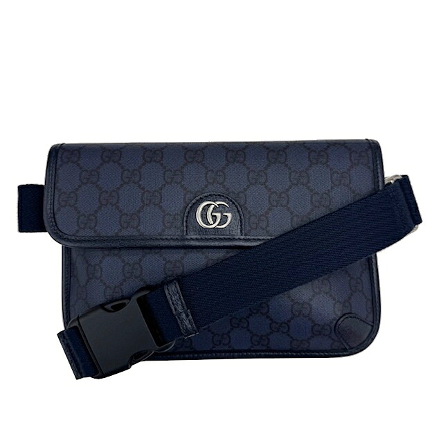 【新品】GUCCI グッチ 752597 オフディア 三尺帯御徒面子 GG柄 GGスプリーム スモールベルトバッグ 米国海軍 メンズ 一般受け 御洒落 新品 【ブランド名美術館心斎橋店】