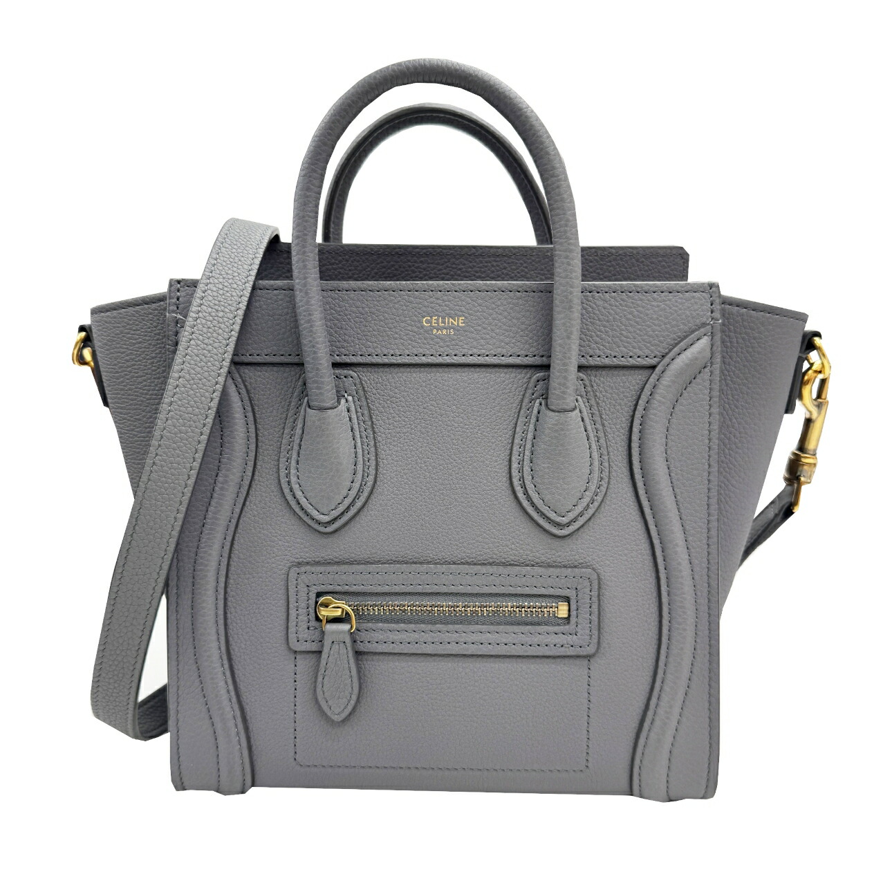 高級＊セリーヌ CELINE ラゲージ スリ ナノショッパー ナノ ハンドバッグ ⭐️ 極美品 セリーヌ ラゲージ ナノショッパー ハンド