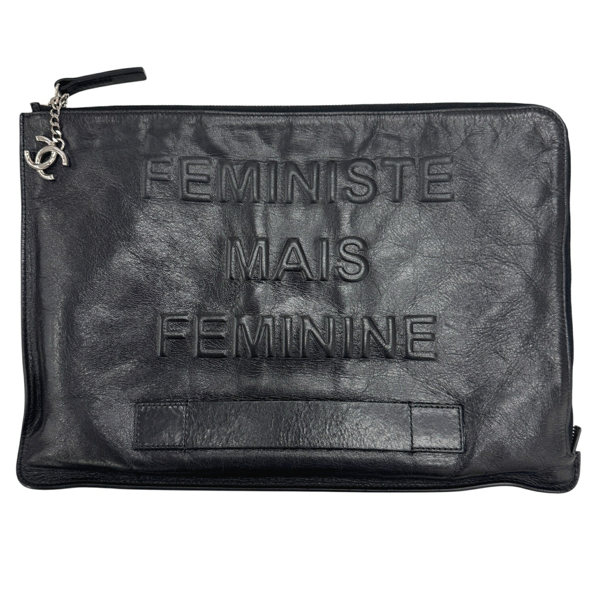 入手困難✨CHANEL ニュートラベル ハンドバッグ ジャガード 黒 クラッチ 11451447_1.jpg