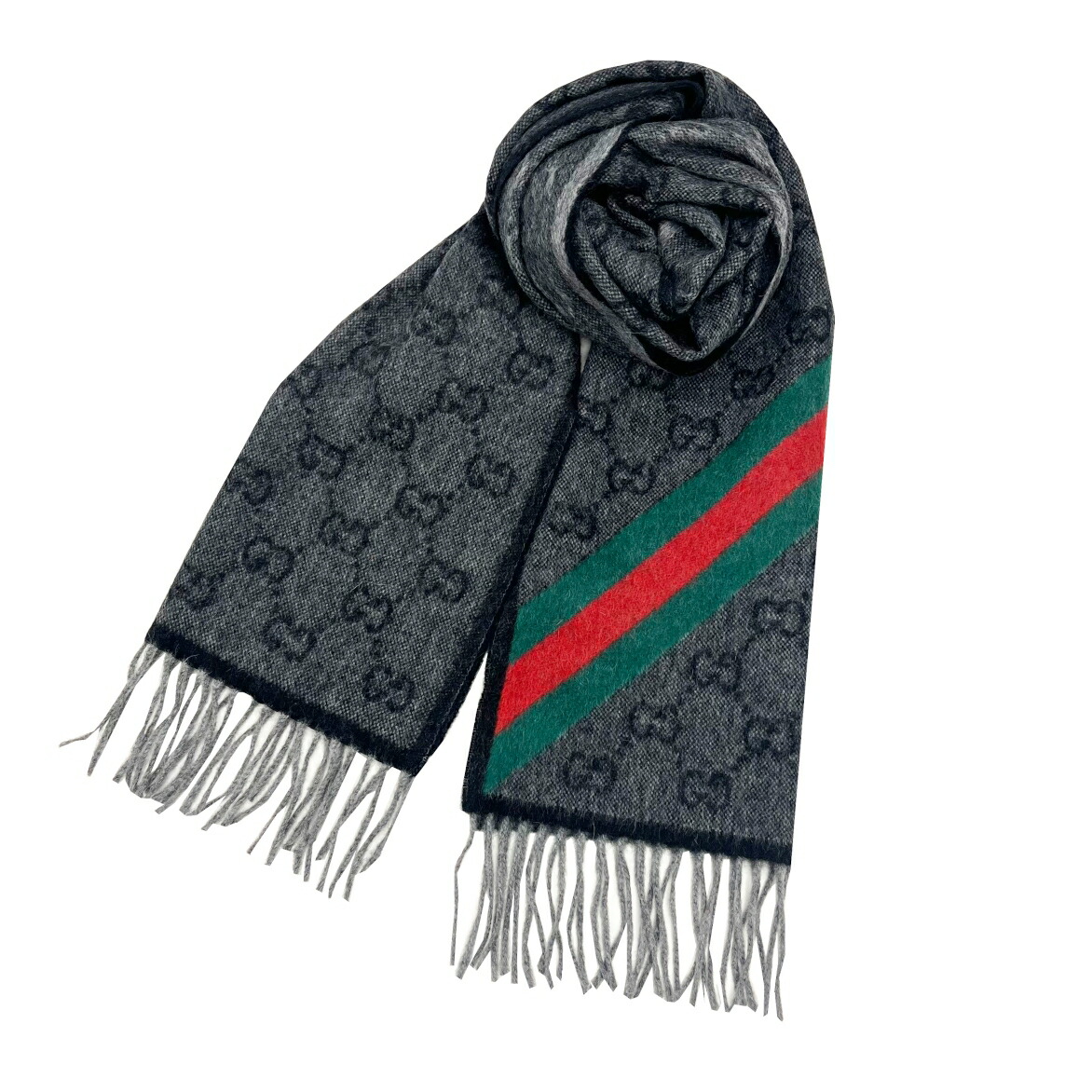 GUCCI 大判リバーシブルマフラー(タグなし) 楽天市場】GUCCI グッチ シェリーライン マフラー タグなし
