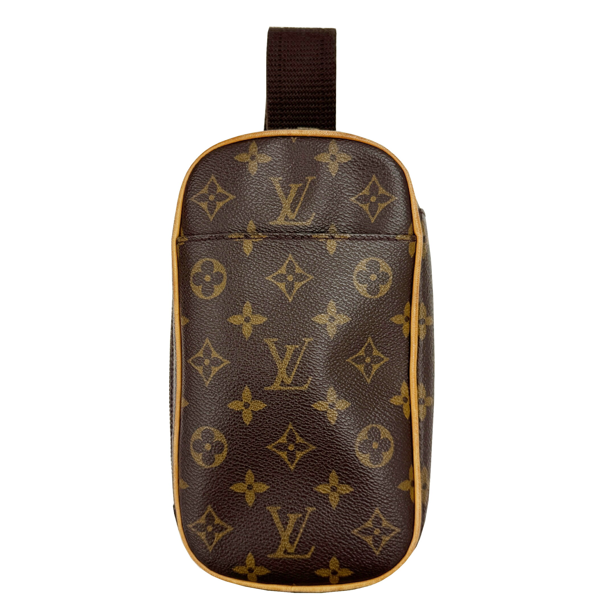 【中古】LOUIS VUITTON ルイ ヴィトン モノグラム ポシェットガンジュ ボディバッグ M51870 CA0093 ショルダーバッグ レディース メンズ ユニセックス ブラウン 人気 お洒落【ブランドギャラリー心斎橋店】