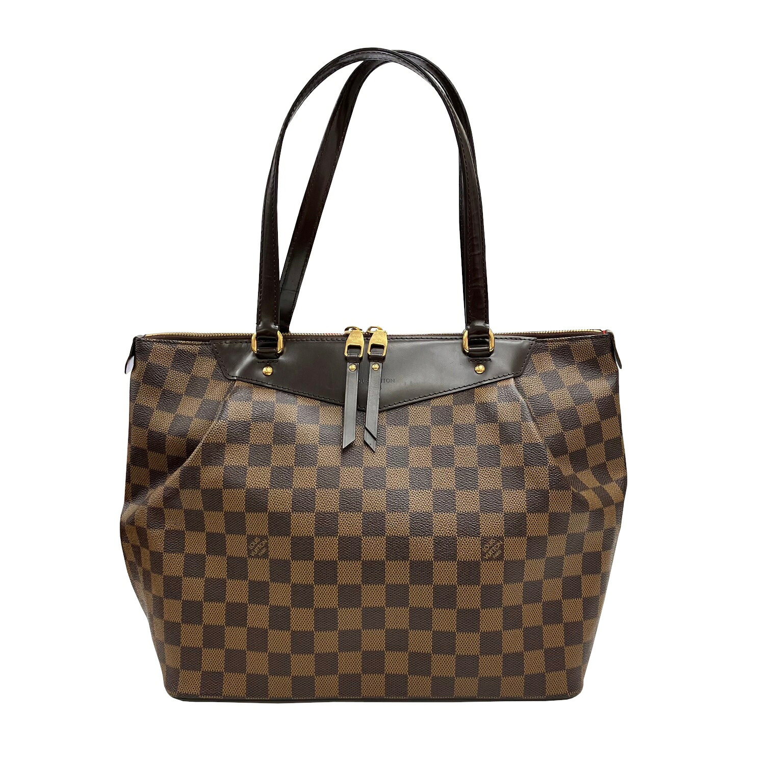 【中古】LOUIS VUITTON ルイヴィトン ウエストミンスターGM N41102 DR4172 ダミエエベヌ ダミエ エベヌ トートバッグ ハンドバッグ お洒落 お出掛け 通勤 通学 カジュアル レディース 肩掛け 人気 【ブランドギャラリー心斎橋店】