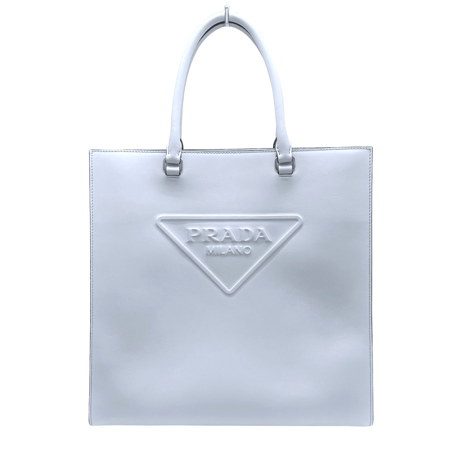 【中古】PRADA プラダ エン主任者 ３角形 トートバッグ ハンドバック 甲殻 点火装置薄墨色 2VG084 レディース メンズ【ブランド名美術館心斎橋店】