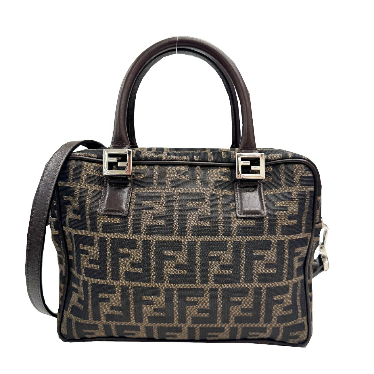 楽天市場】【バッグ】FENDI フェンディ ズッキーノ柄 ハンドバッグ