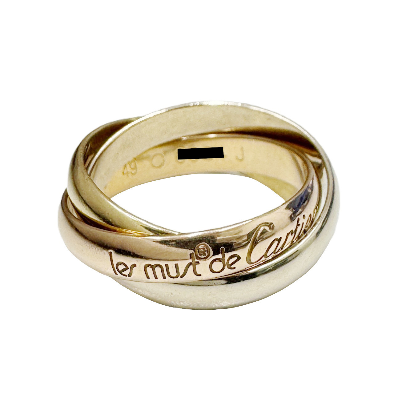 【中古】Cartier カルティエ トリニティリング スリーカラーリング 750 PG WG YG #49 ファッションリング 指輪 リング トリニティ ジュエリー アクセサリー マリッジリング レディース 【ブランドギャラリー心斎橋店】 104,500円
