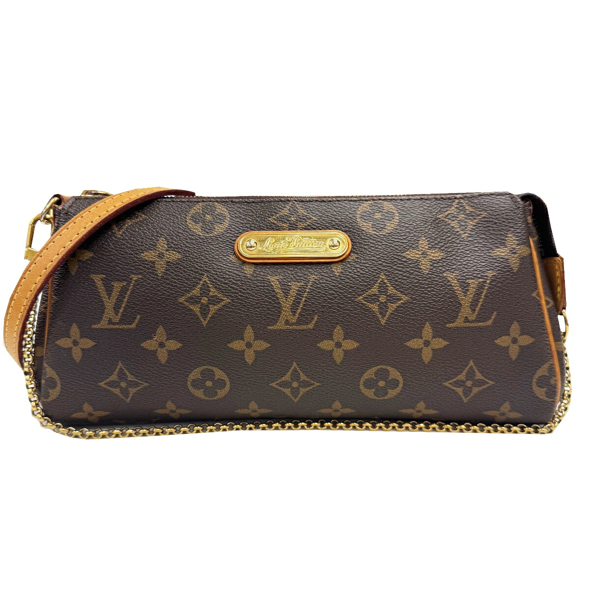 【中古】LOUIS VUITTON ルイ ヴィトン モノグラム エヴァ アクセサリーポーチ チェーン ショルダーバッグ ワンショルダー クラッチ パーティバッグ 肩掛け 斜め掛け バッグ 鞄 かばん 2WAY M95567 DU0193 レディース 【ブランドギャラリー心斎橋店】