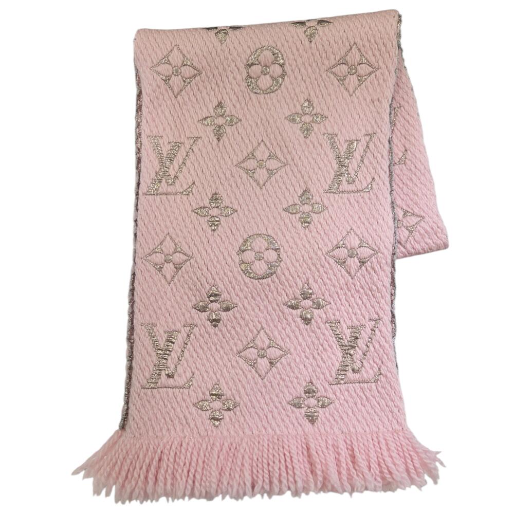 【中古】LOUIS VUITTON ルイ ヴィトン エシャルプ・ロゴマニア M70466 GM1128 ピンク ヴィトン マフラー メンズ レディース ユニセックス 人気 お洒落 お出掛け 美品 【ブランドギャラリー心斎橋店】