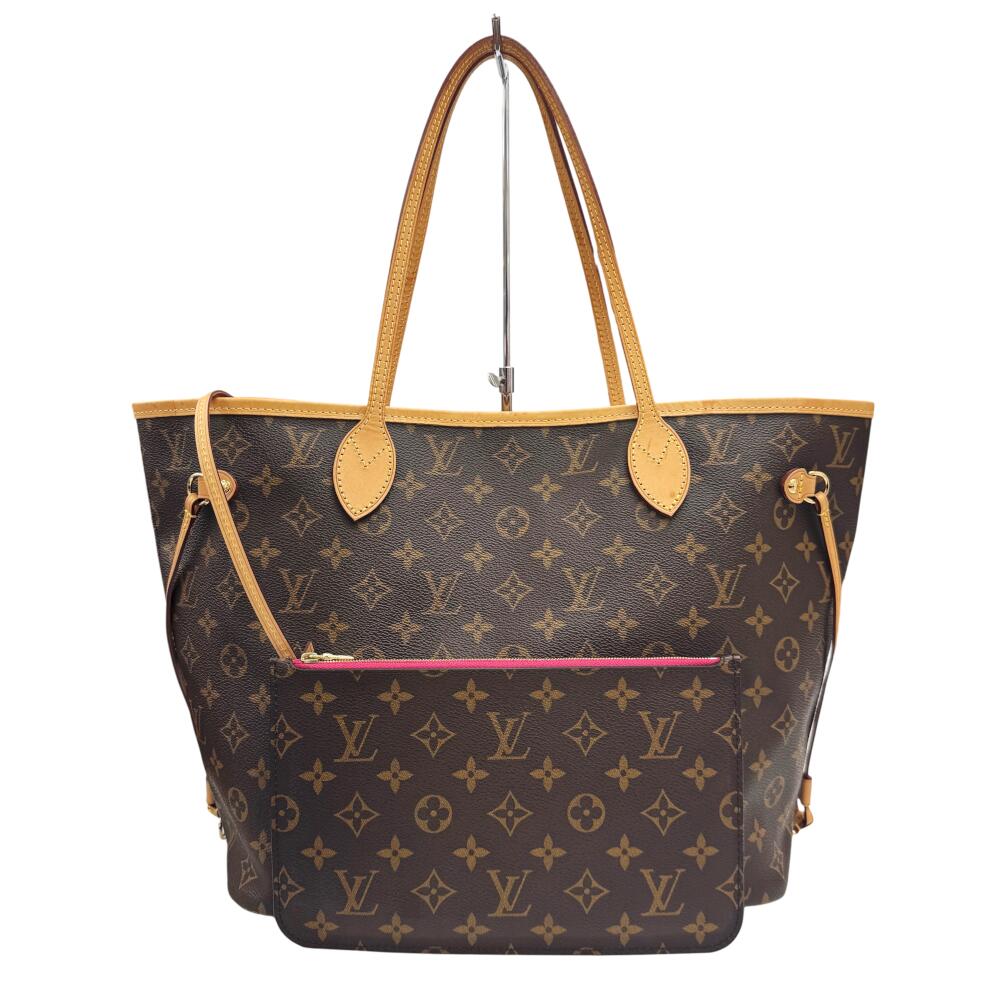 【中古】LOUIS VUITTON ルイヴィトン ネヴァーフルMM M41178 LU5220 モノグラム ポーチ有り ピヴォワンヌ トートバッグ レディース 人気 お洒落 通勤 通学 お出かけ LV ヴィトン 鞄 かばん【ブランドギャラリー心斎橋店】