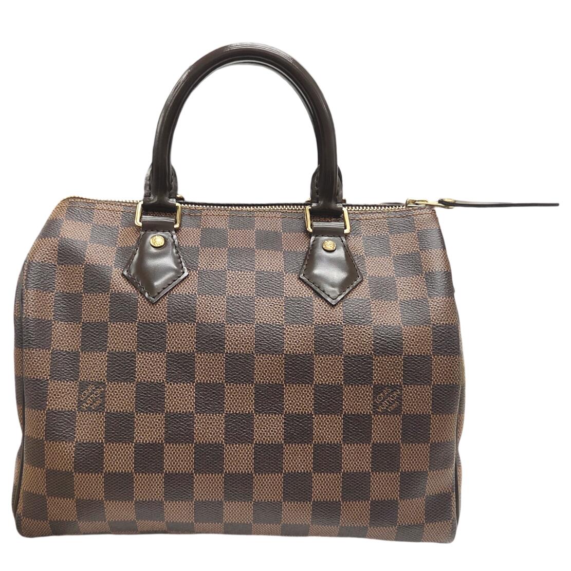 【中古】LOUIS VUITTON ルイヴィトン スピーディ25 N41532 CT1145 ダミエエベヌ ハンドバック ミニボストンバッグ 赤銅色 メンズ レディース ユニ一発やる 一般受け 御洒落 美品 お出かけ LV 鞄 かばん【ブランド名美術館心斎橋店】