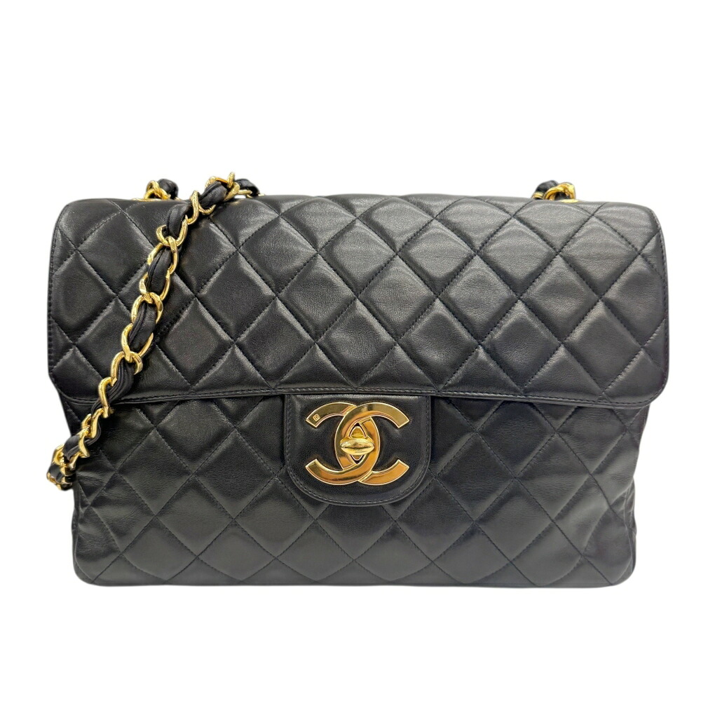 【中古】CHANEL シャネル マトラッセ30 デカマトラッセ30 子ヒツジひと肌 黒いこと 3番台 デカココ シングルチェーン店 シングル下げ翼 ヴィンテージ ヴィンテージシャネル チェーン店肩肉 お出かけ 一般受け レディース 鞄 かばん【ブランド名美術館心斎橋店】