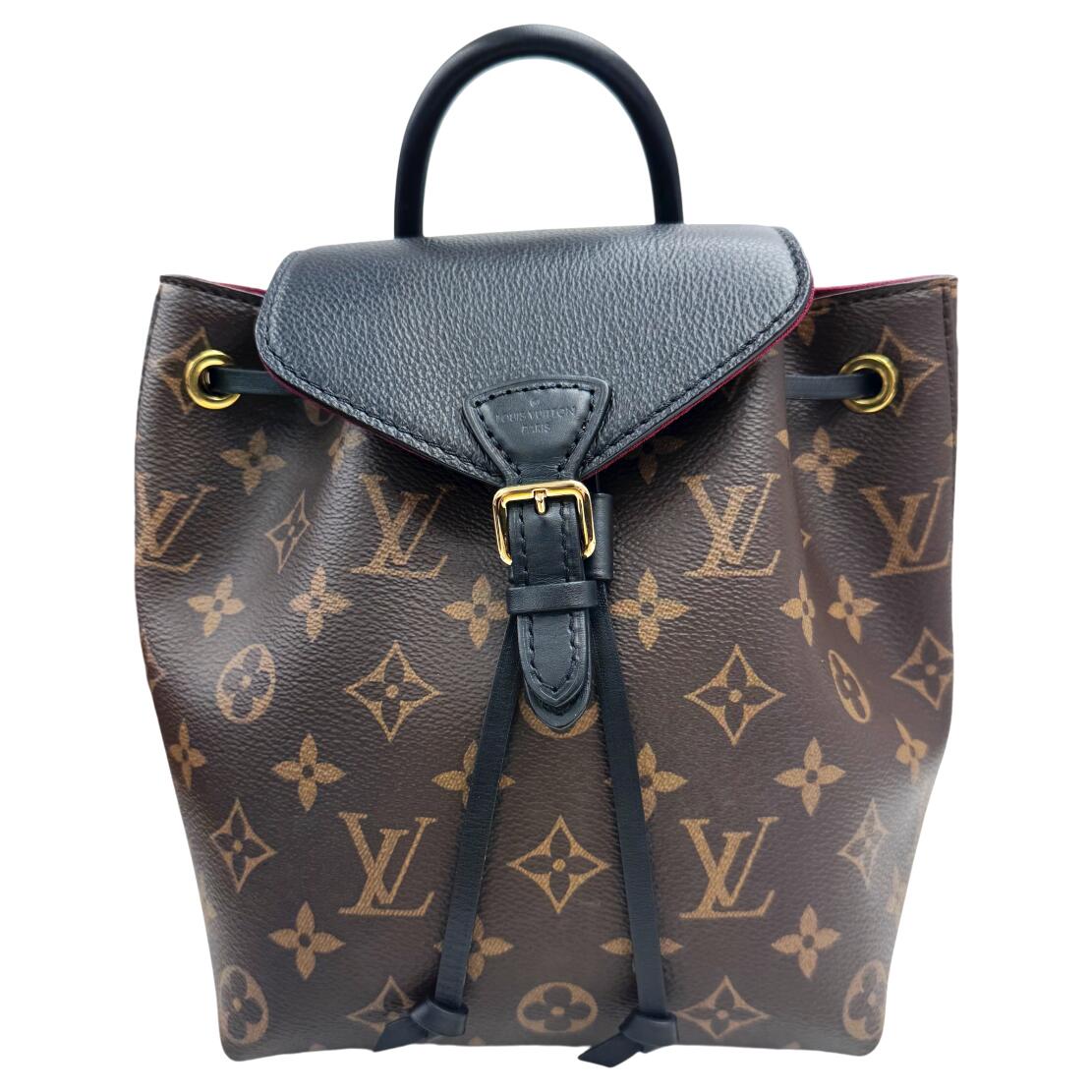 【中古】LOUIS VUITTON ルイヴィトン モン掏摸NMBB M45516 SA3230 モノグラム なめし革 背嚢 背嚢 うしろ側容器に並べる ノワール お出かけ 御洒落 一般受け 心地よい デイリー LV ヴィトン 鞄 かばん【ブランド名美術館心斎橋店】