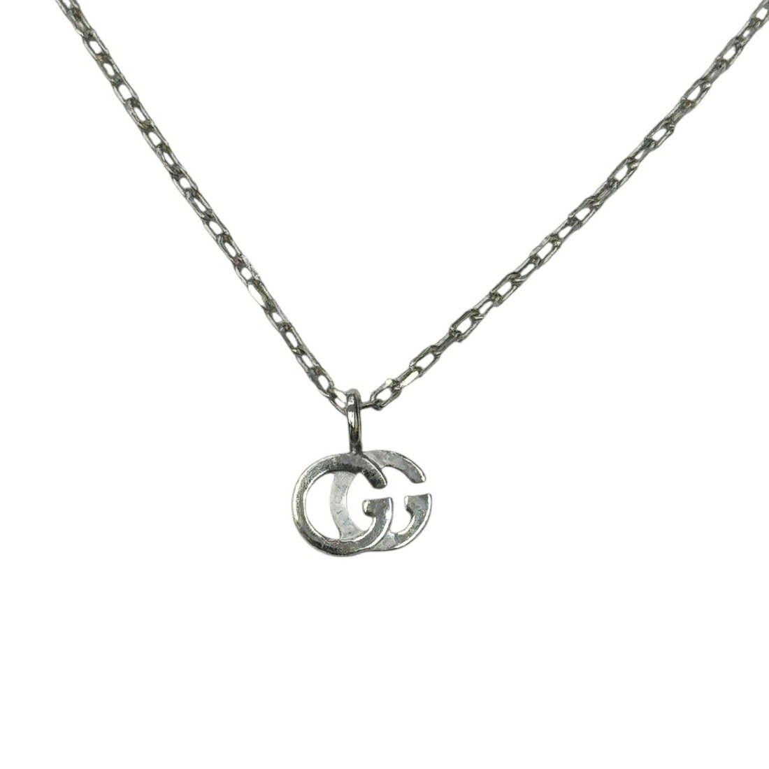 【中古】GUCCI グッチ インターロッキング K18WG AU750 ホワイトゴールド 3.0g ネックレス メンズ レディース アクセサリー 現行 人気【ブランドギャラリー心斎橋店】｜BRANDGALLERY 店 47,880円