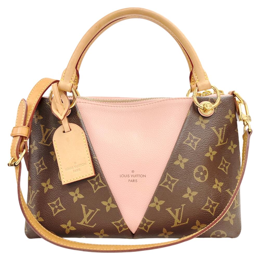 【中古】LOUIS VUITTON ルイヴィトン VトートBB M43967 FL2158 モノグラム ローズバレリーヌ ショルダーバッグ 2WAY肩部 ハンドバック トートバッグ Vトート レディース 着飾る 一般受け 肩かけ【ブランド名美術館心斎橋店】