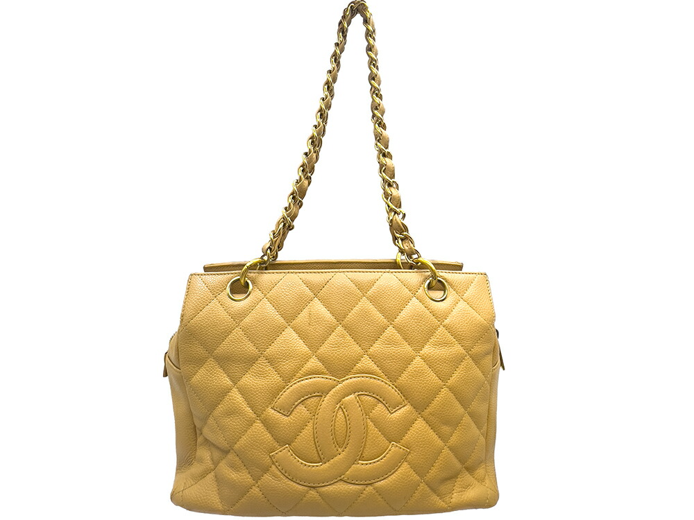 中古 Chanel シャネル チェーンショルダーバッグ キャビアスキン ベージュ ショルダーバッグ レディース ブランドギャラリー東心斎橋店 Mozago Com