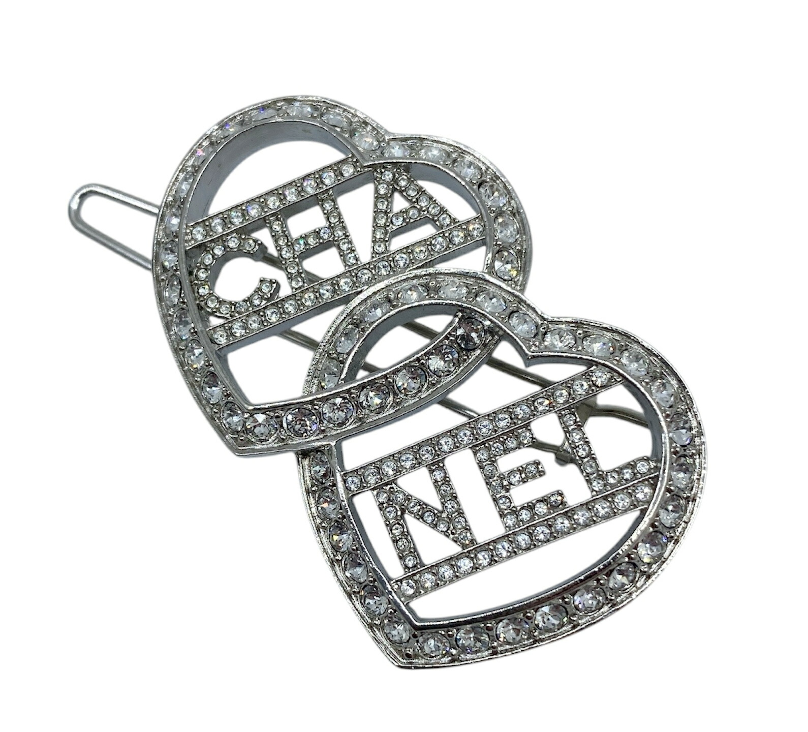 シルバー & ブラック♪【CHANEL】ヘア クリップ 楽天市場】CHANEL シャネル ロゴ バレッタ ヘアクリップ 髪留め