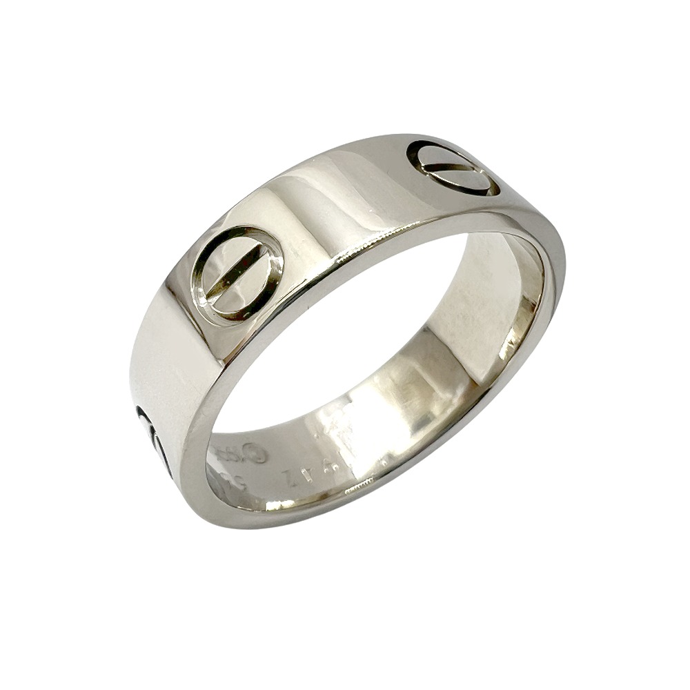 【中古】Cartier カルティエ 優しいこと輪っか LOVE RING K18WG #56 白いことゴールド 金750 約16号 56 宝飾品 付属品 メンズ レディース 成人女性用 成人男性用 ユニ一発やる【ブランド名美術館東心斎橋店】