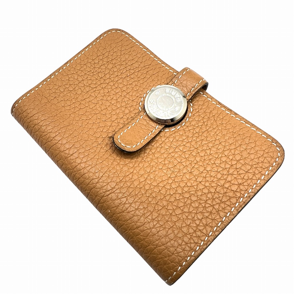 【中古】HERMES エルメス ドゴン 歌留多容れもの トリヨンクレマンス C目じるし 2018年 ゴールド 赤銅色系 しろがね色金具 レディース メンズ ユニ一発やる 一般受け【ブランド名美術館東心斎橋店】