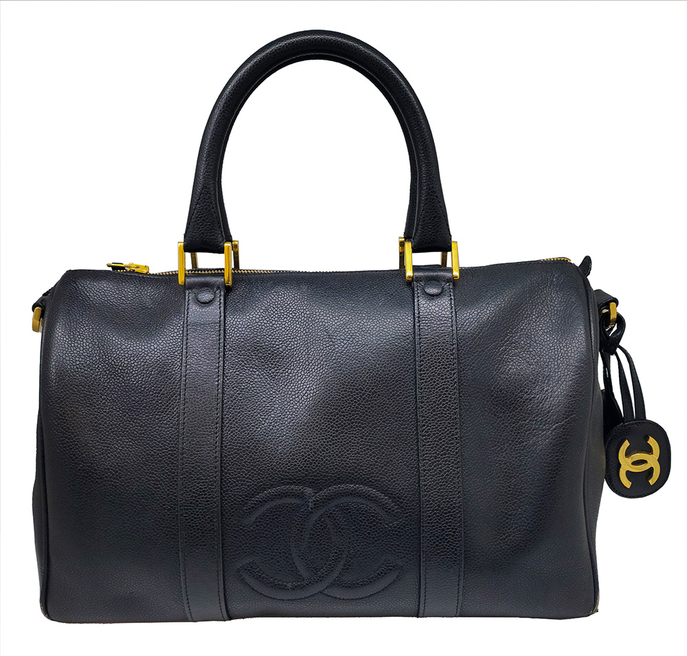 SALE／68%OFF】 CHANEL シャネルボストンバッグ ブラック ゴールド