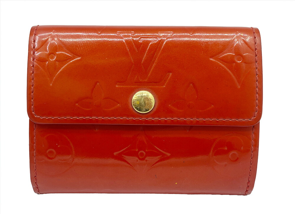 ルイヴィトン　ヴェルニ　コインパース　レッド　赤 LOUIS VUITTON ルイヴィトン 赤 ヴェルニ ジッピーコインパース