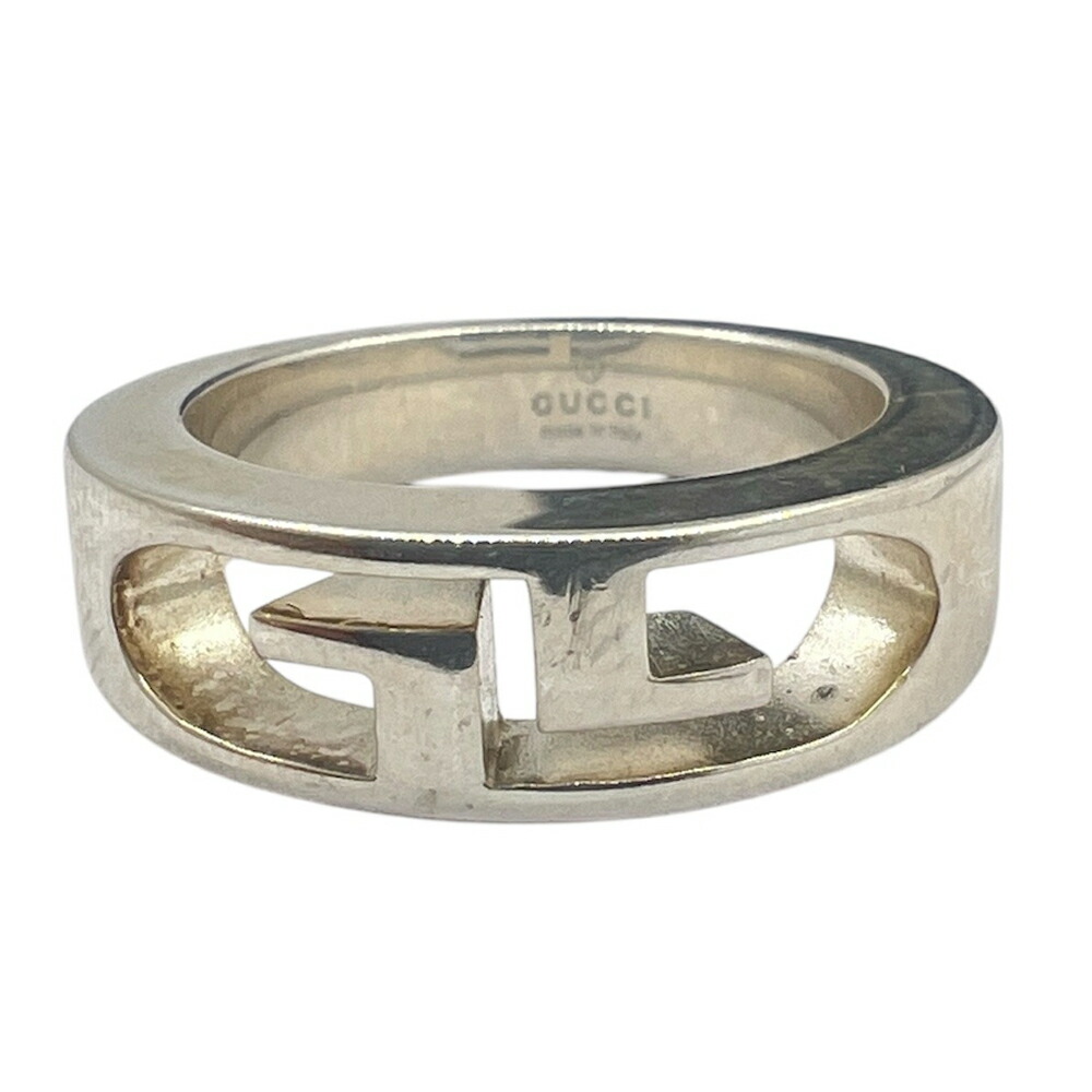 【中古】GUCCI グッチ しろがね色 925 輪っか #8 8号 レディース お上さん用 指環 しろがね色925 silver925 【ブランド名美術館東心斎橋店】