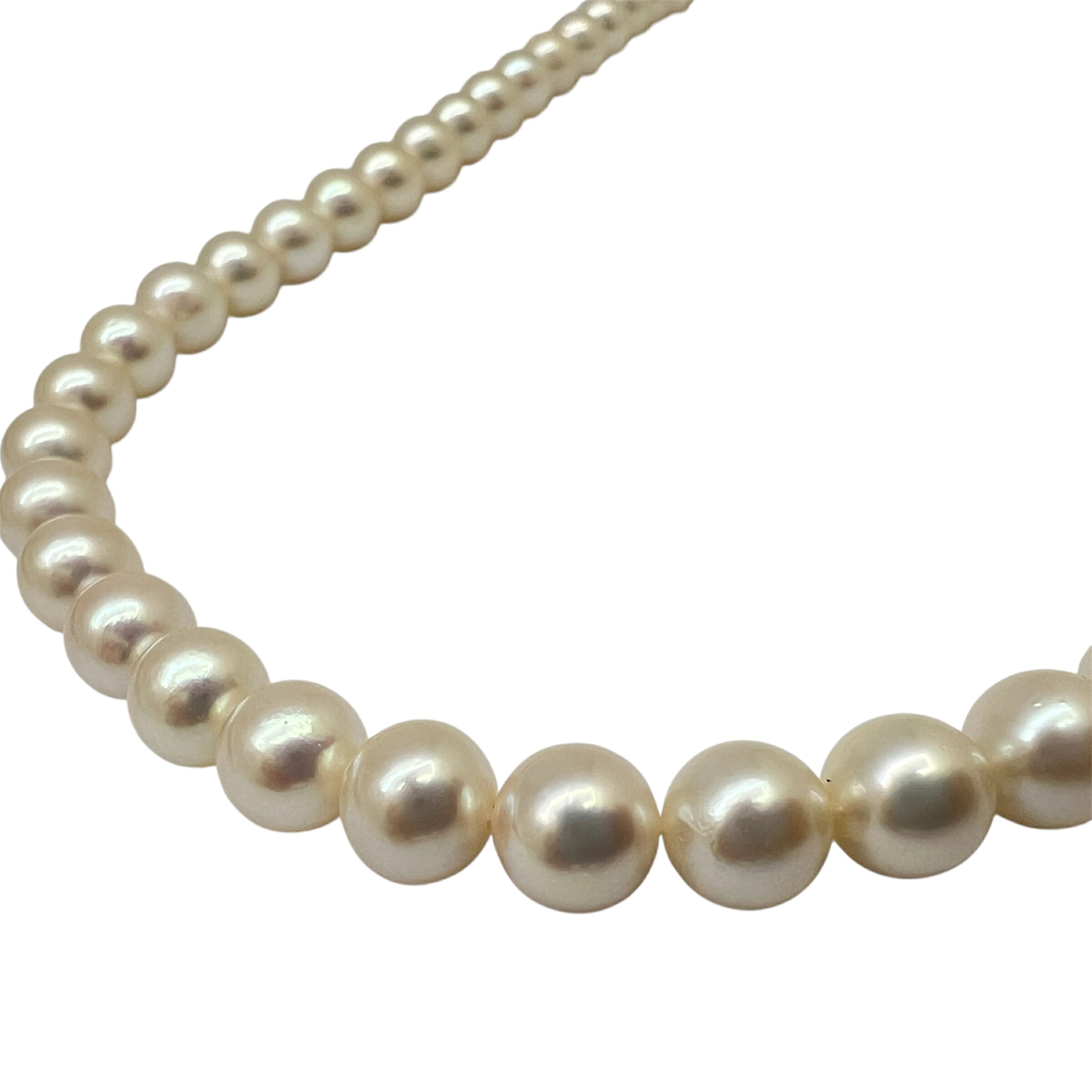 【中古】パールネックレス アコヤ 約7mm あこや 本真珠 シルバークラスプ SV ネックレス ペンダント アクセサリー ジュエリー シンプル 冠婚葬祭 レディース 女性用 【ブランドギャラリー東心斎橋店】