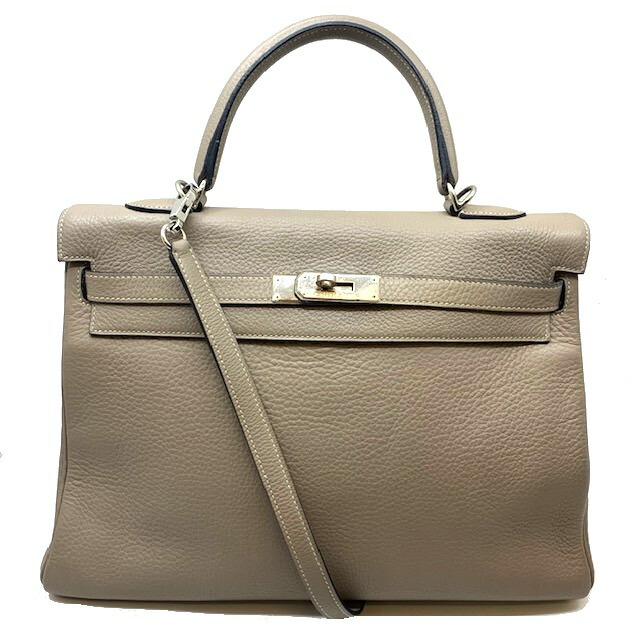 グレー レディース ショルダーバッグ メッセンジャーバッグ ショルダーバッグ バッグ Hermes トゥルティルグレー 店エルメス D刻印 00年製 ハンドバッグ ケリー35 トリヨンクレマンス トリヨンクレマンス レディース D刻印 トゥルティルグレー ハンドバッグ