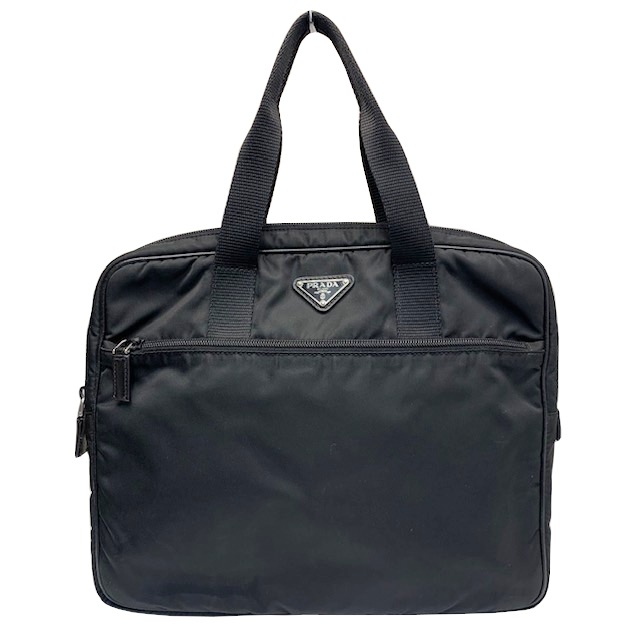 Prada プラダ 中古 Prada プラダ プラダ バッグ ブリーフケース ビジネスバッグ ナイロン 黒 Va0609 中古 Brandgallery メンズバッグ ブランドギャラリー心斎橋店 ブリーフケース 書類バッグ ビジネスバッグ トートバッグ ナイロン 黒 ブラック Va0609