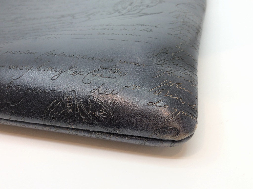 楽天市場 中古 Berluti ベルルッティオーグランジュール レザークラッチバッグ セカンドバッグブラック 黒 ブランドギャラリー東心斎橋店 Brandgallery 楽天市場店