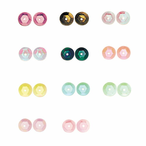 TOHO ウォッシャブルスパングル 「亀甲 8mm」{色16～26} 【100グロス入】