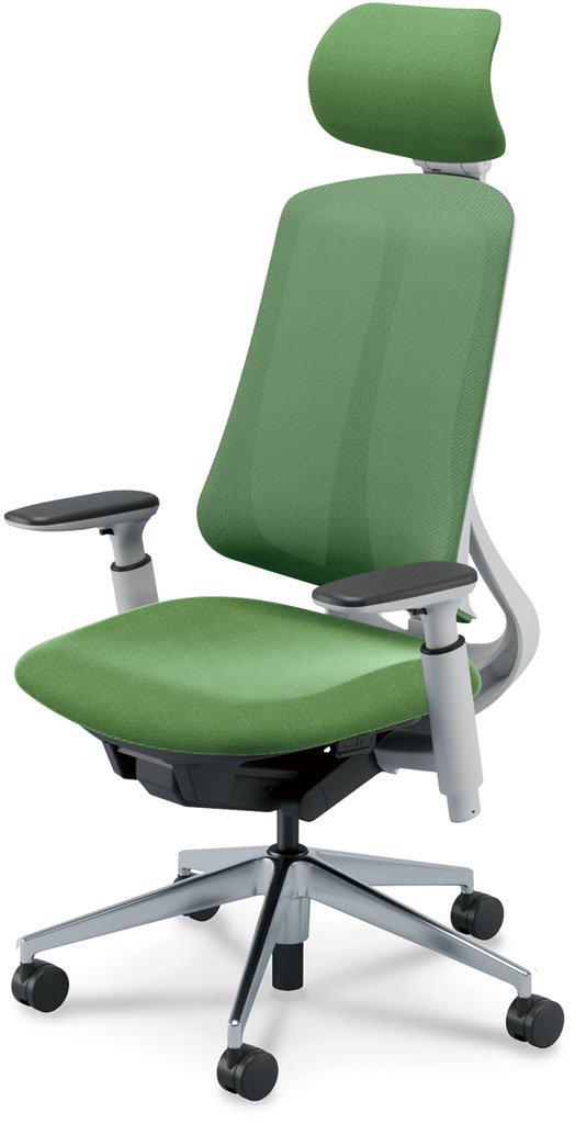 ウチダ 事務用チェア RA-430WPAA PA 【エクストラハイバック】【アジャスタブル肘】【ランバーサポートなし】【ホワイトフレーム】【アルミ脚ポリッシュ】【張地カラー：8色】