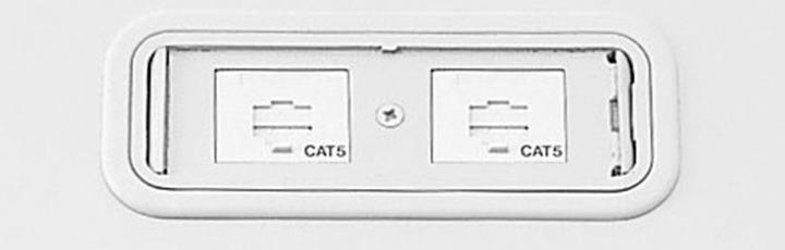 足し加える LEED事務机・音沙汰系差し込み（CAT5） 天使の都市-JK2 【モジュラージャック2口付】【色合い：白いこと】
