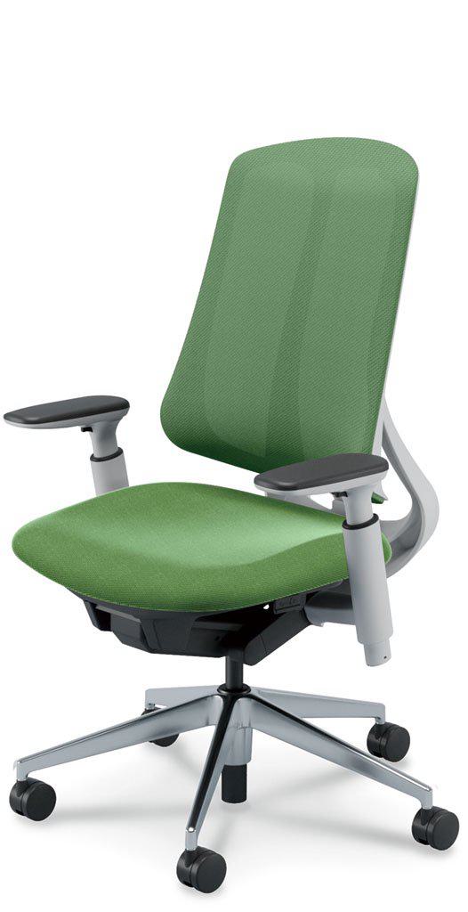 ウチダ 事務用チェア RA-330WPAA PA 【ハイバック】【アジャスタブル肘】【ランバーサポートなし】【ホワイトフレーム】【アルミ脚ポリッシュ】【張地カラー：8色】