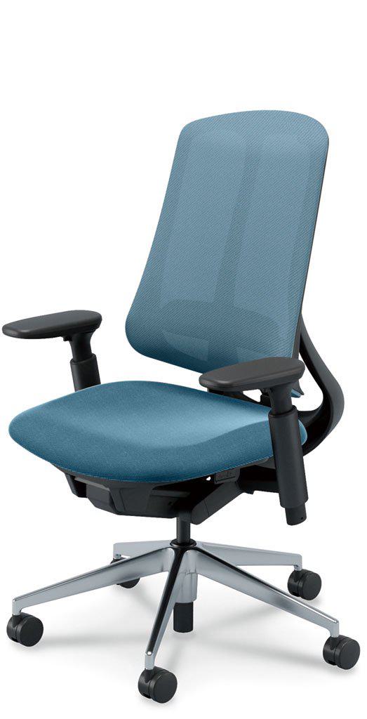 ウチダ 事務用チェア RA-330BPAA PA 【ハイバック】【アジャスタブル肘】【ランバーサポートなし】【ブラックフレーム】【アルミ脚ポリッシュ】【張地カラー：8色】