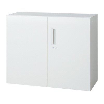プラス 両開き保管庫 L6-F70A 【上下兼用】【幅900×奥行500×高さ720mm】【カラー：ホワイト】