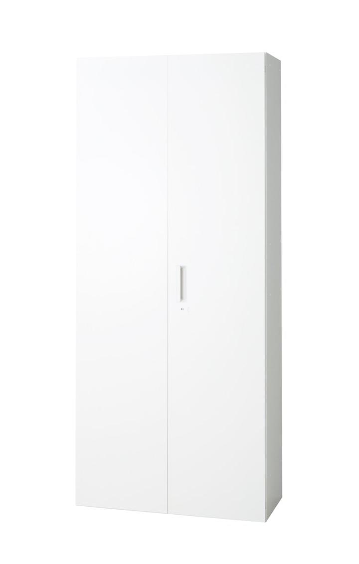 プラス 両開き保管庫 L6-210A 【下置】【幅900×奥行450×高さ2100mm】【カラー：ホワイト】