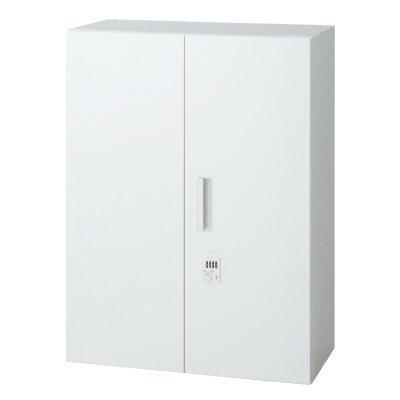 プラス 両開き保管庫（ダイヤル錠）L6-G105AD-T 【上置】【幅800×奥行400×高さ1050mm】【カラー：ホワイト】