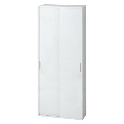 プラス 2枚引違い保管庫 L6-180S 【下置】【幅900×奥行450×高さ1770mm】【カラー：ホワイト】