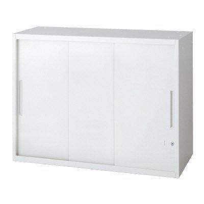 プラス 3枚引違い保管庫 L6-E70SSN 【上下兼用】【幅800×奥行450×高さ720mm】【カラー：ホワイト】